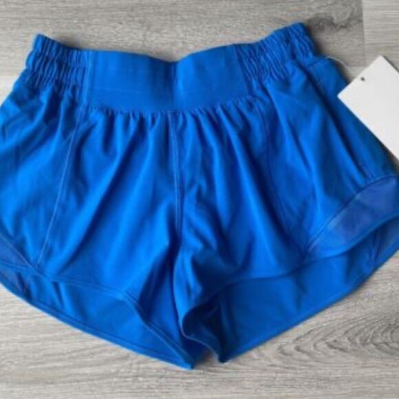 NWT Lululemon Hotty Hot High-Rise Short  4"  SIZE 2 POOLSIDE BLUE SIZE 2 RUNNING - Picture 8 of 9